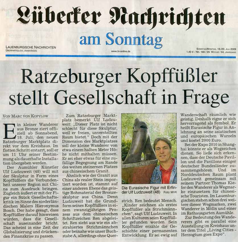 Eurasische Figur für EXPO 2010 Shanghai