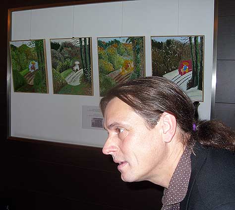 Series of paintings Li Hong Zhang and the art director, Mr. Ludzuweit
