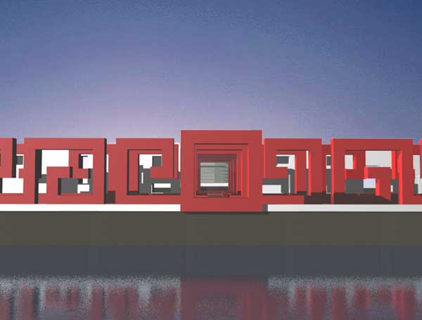 Chinesische Fensterelemente