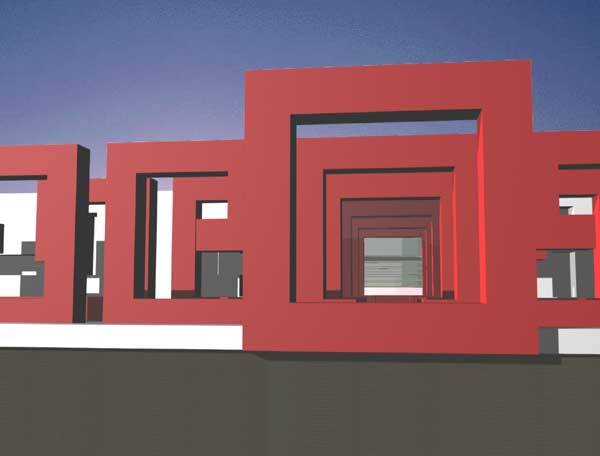 Chinesische Fensterelemente